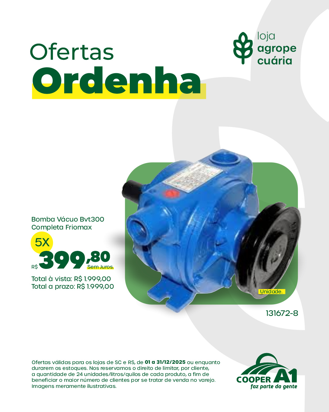 Ofertas Ordenha