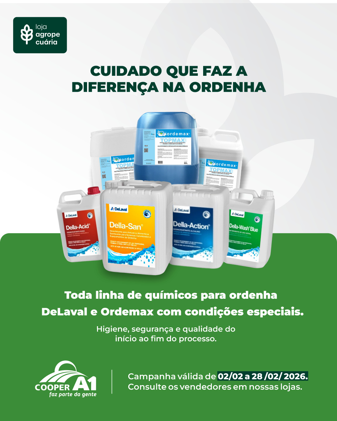 Qu&iacute;micos para Ordenha