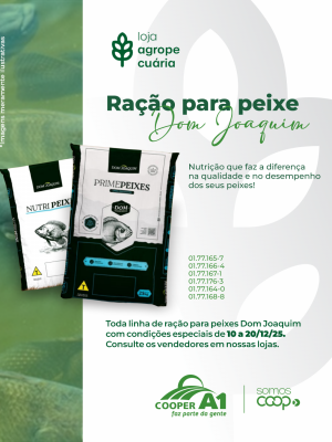 Ra&ccedil;&atilde;o para Peixe Dom Joaquim