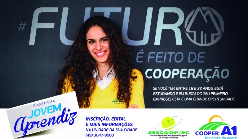 JOVEM APRENDIZ: Cooper A1 abre processo seletivo 2017 (encerrado)