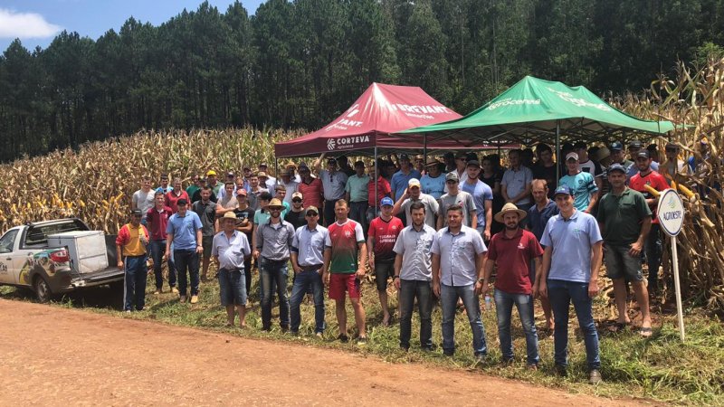 DIA DE CAMPO SOBRE SILAGEM DE MILHO REALIZADO EM SÃO JOÃO DO OESTE REUNIU MAIS DE 100 PESSOAS