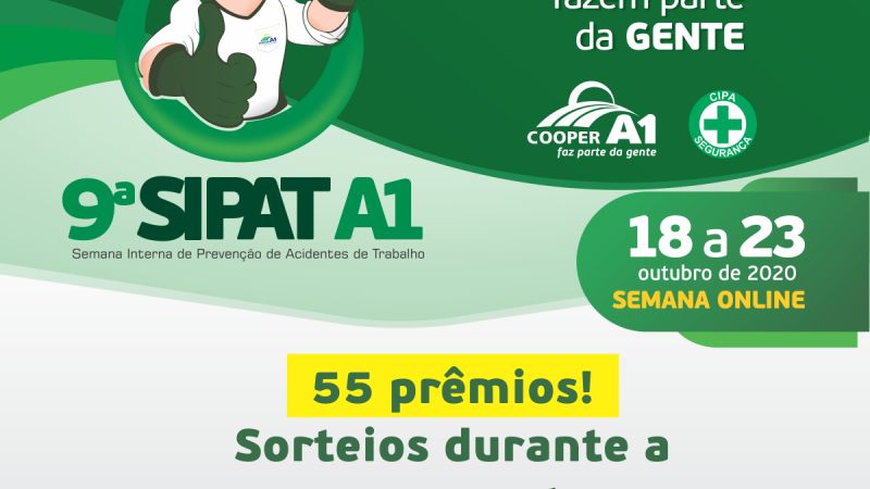 Você sabia que têm prêmios sendo sorteados na 9ª Sipat?!