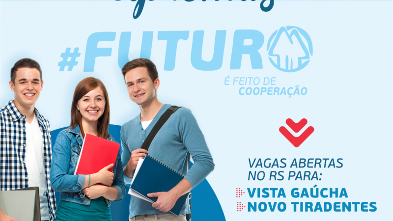 JOVEM APRENDIZ: Vagas abertas para Vista Gaúcha e Novo Tiradentes, RS