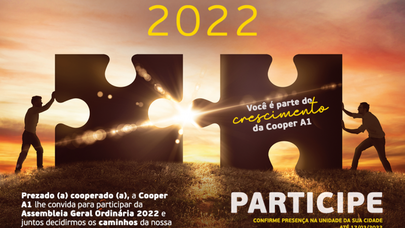 AGO COOPER A1: Assembleia Geral Ordinária será na próxima segunda-feira, dia 21/03