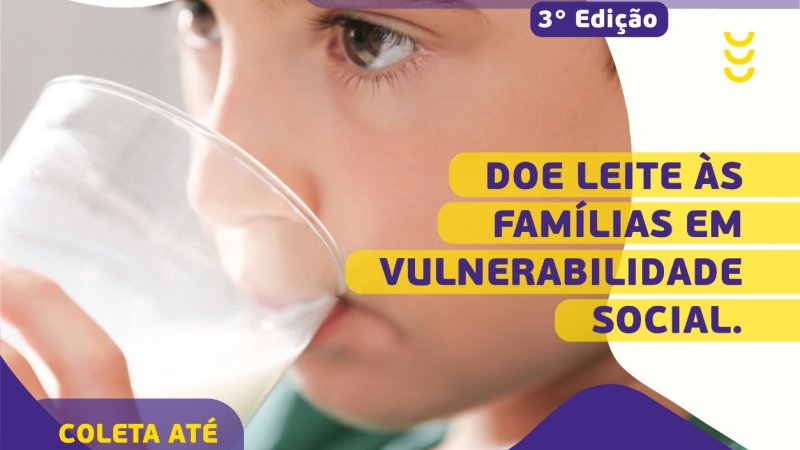 DOE LEITE, DOE AMOR: Cooper A1 inicia 3ª ano da campanha de doação de leite