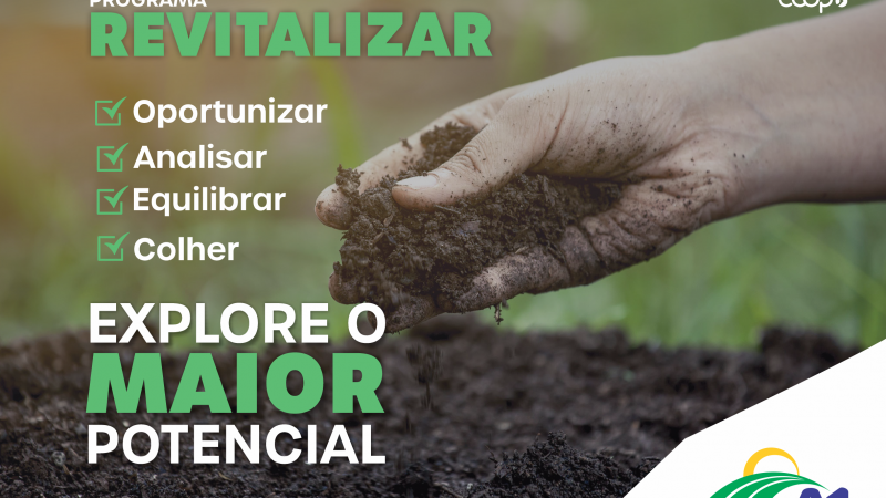 CORREÇÃO DO SOLO: Cooperados ainda podem participar do Programa Revitalizar