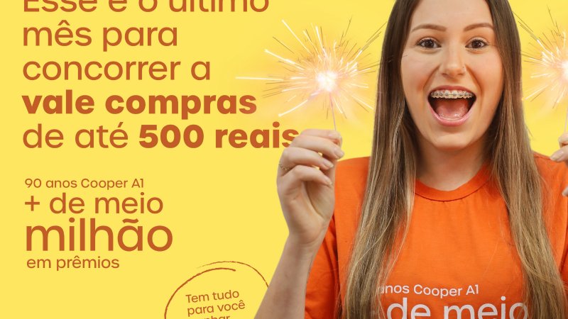 CAMPANHA: 90 anos Cooper A1 Mais de Meio Milhão em Prêmios é finalizada em outubro