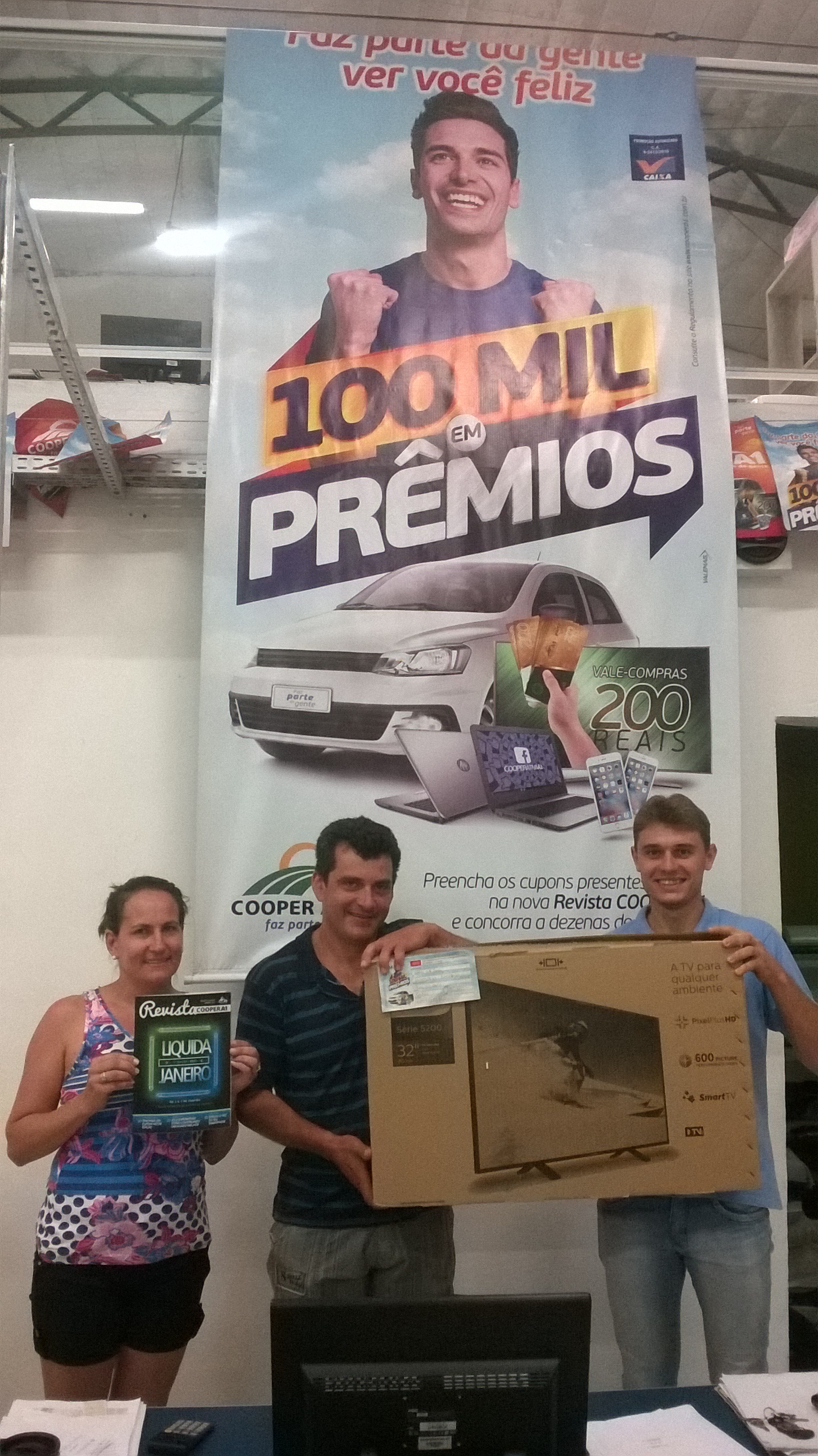 100 MIL EM PRÊMIOS: Cooper A1 sorteou 15 televisores