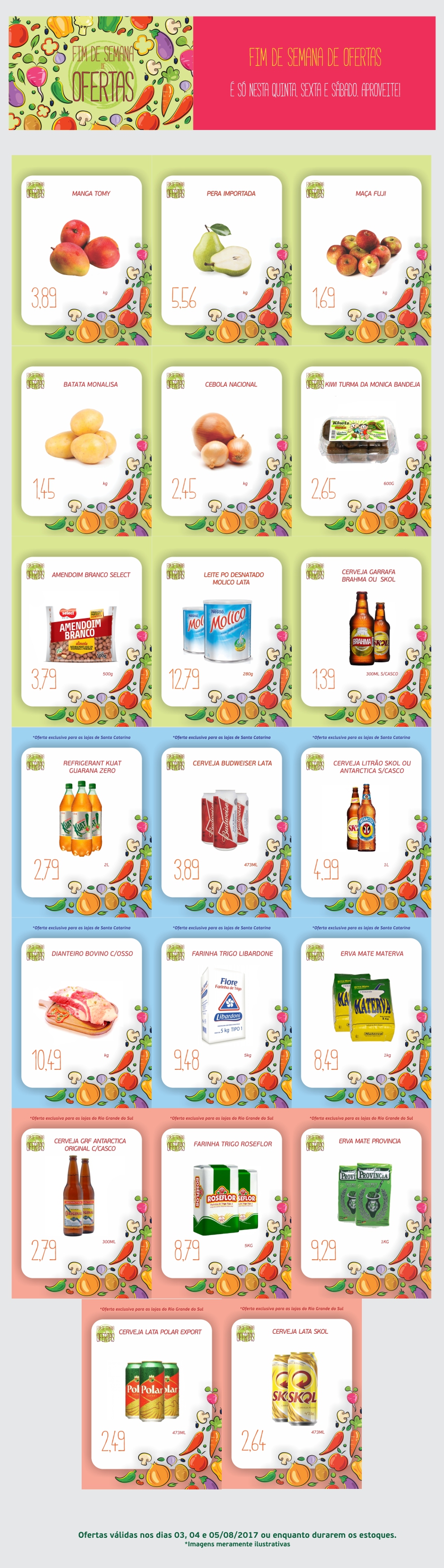 Fim de Semana de Ofertas - 03, 04 e 05 de Agosto | Supermercados da Cooper A1