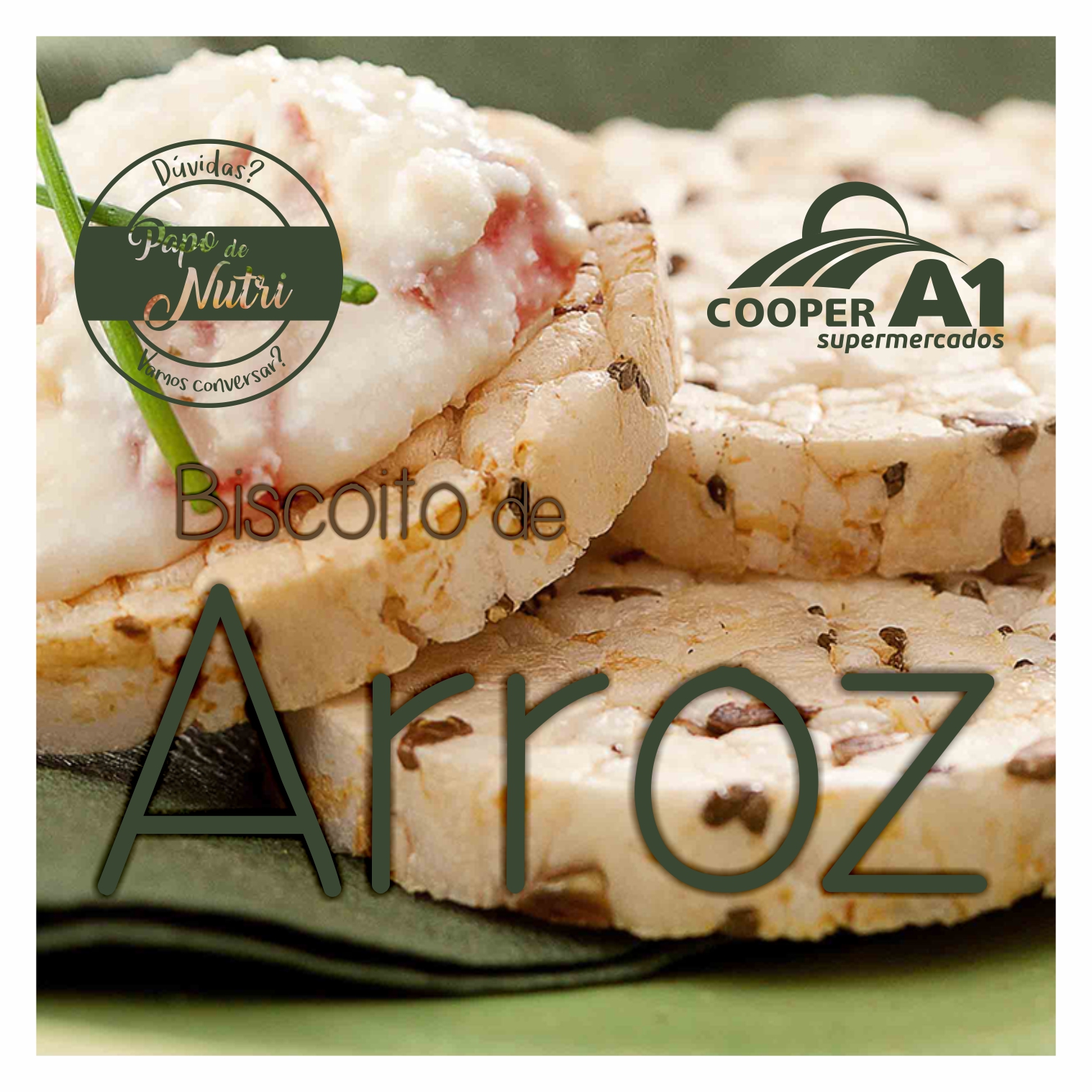 PAPO DE NUTRI: Biscoito de arroz!