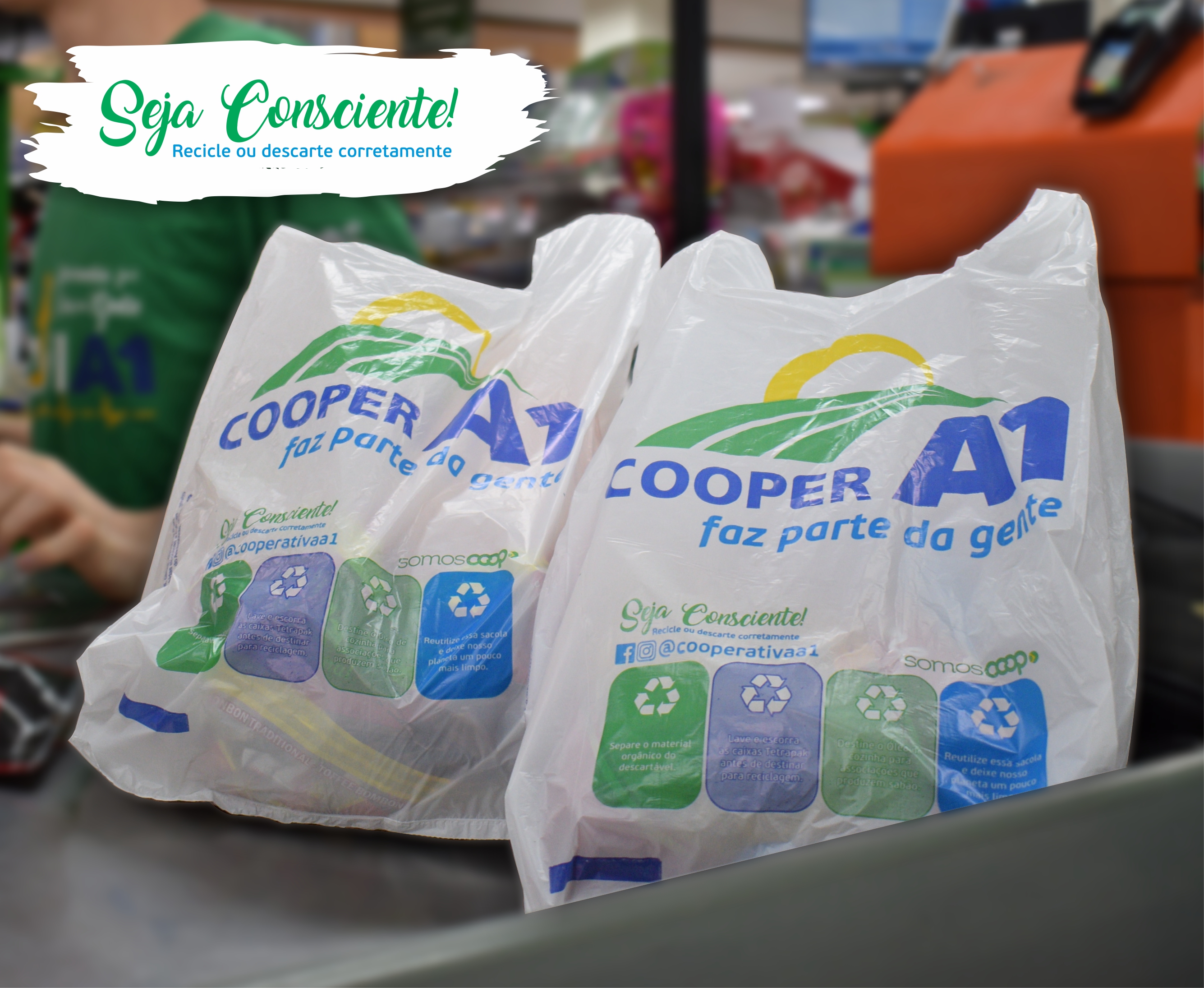 COOPER A1 TEM NOVAS SACOLAS PLÁSTICAS