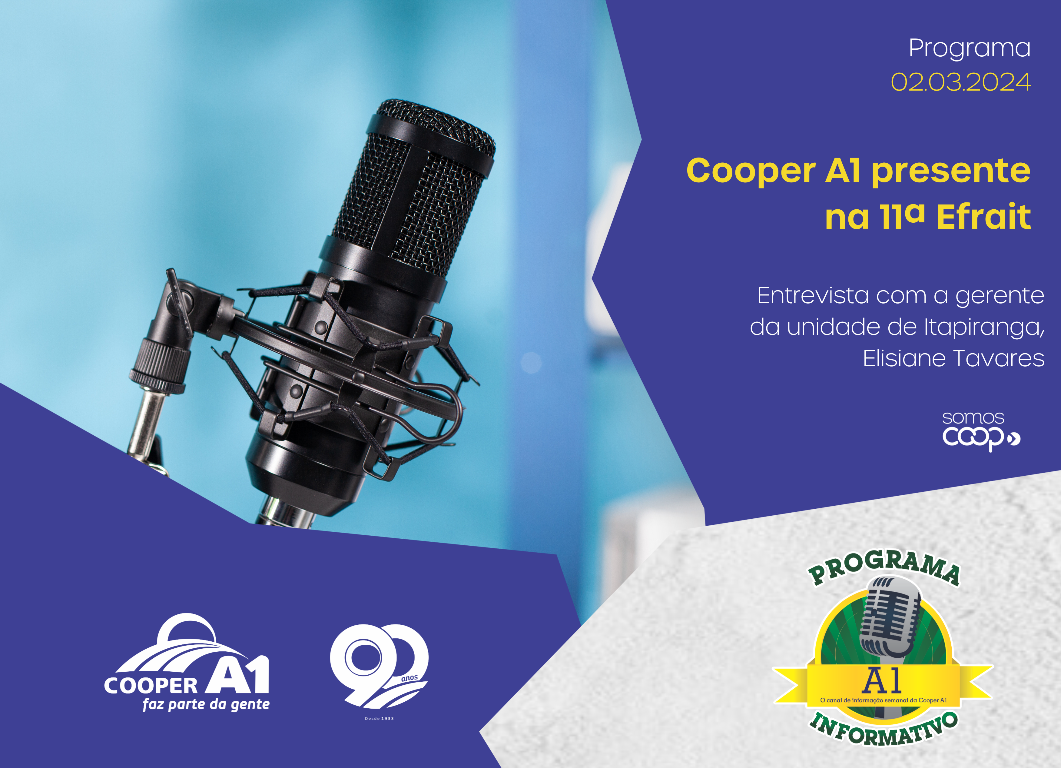 INFORMATIVO A1 02.03.24: Cooper A1 presente na 11ª Efrait