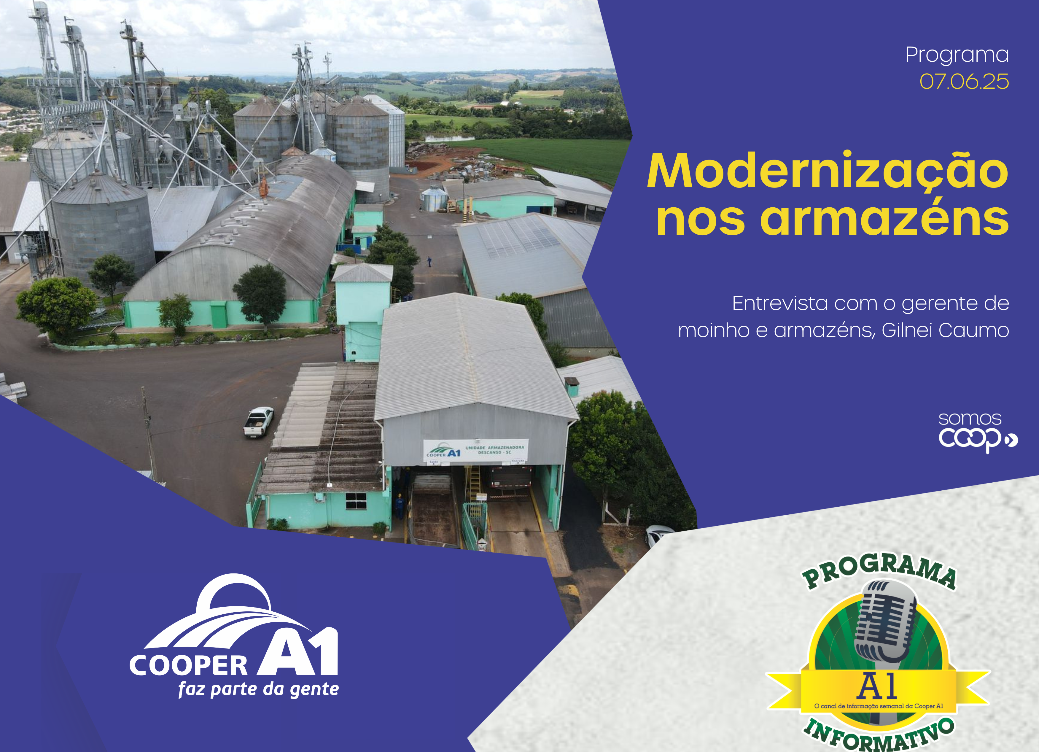 INFORMATIVO A1 07.06.25: Modernização nos armazéns
